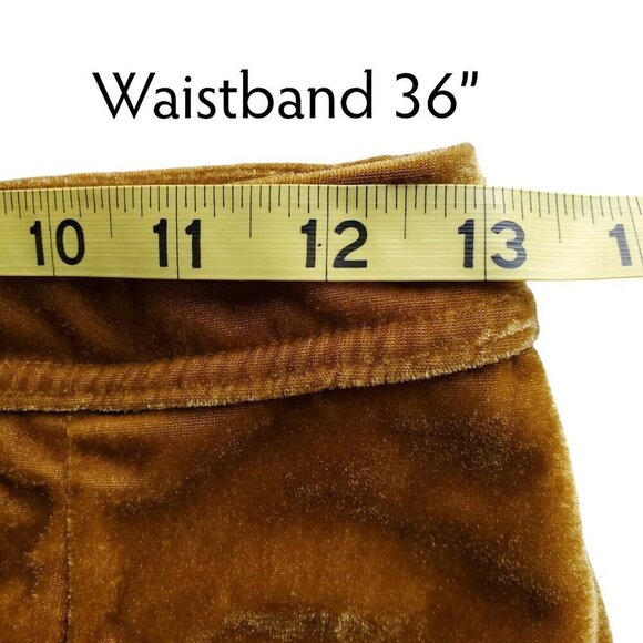 Micro Mini Skirt Skort Velvet Y2K Schoolgirl Grunge Retro Velvet Caramel 90s XS - Picture 10 of 14